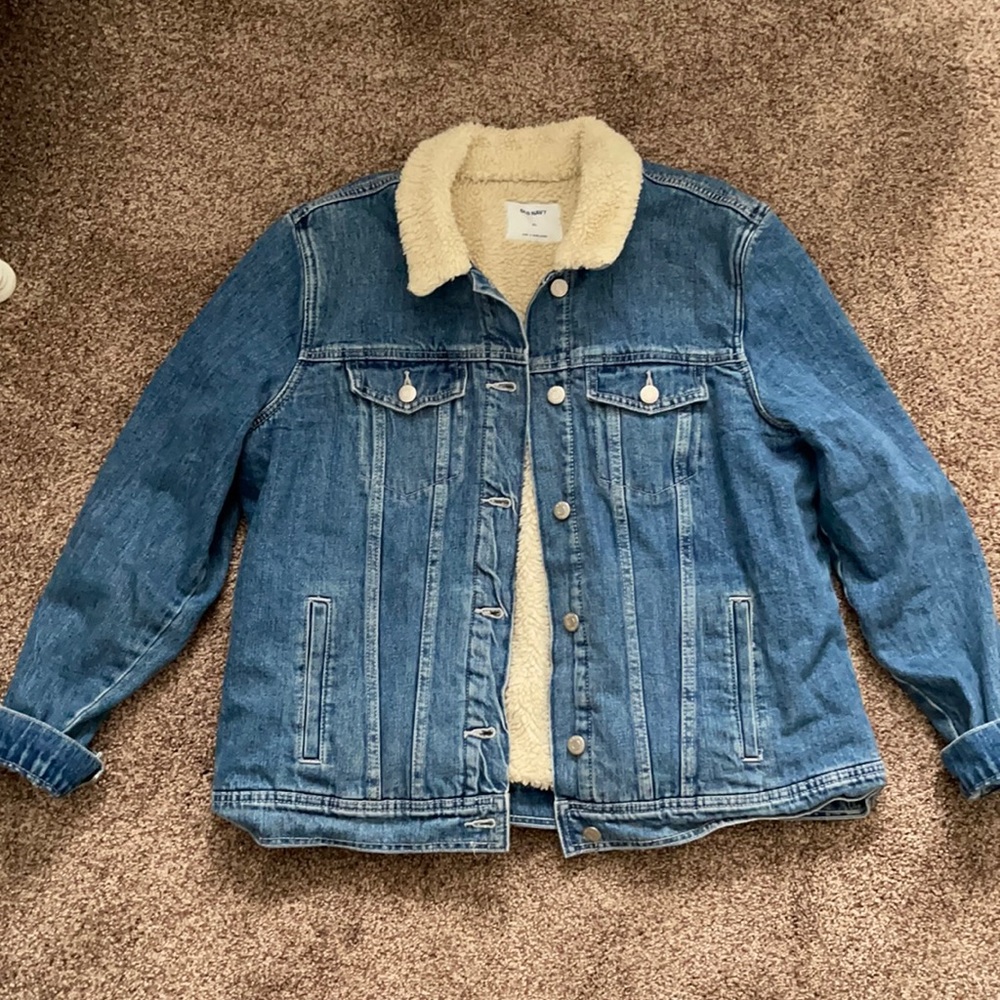Denim Jacket, Fleece Lining